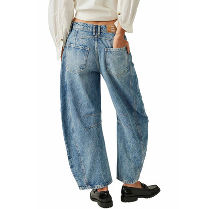 Women's We The Free Good Luck Mid-Rise Barrel Jeans