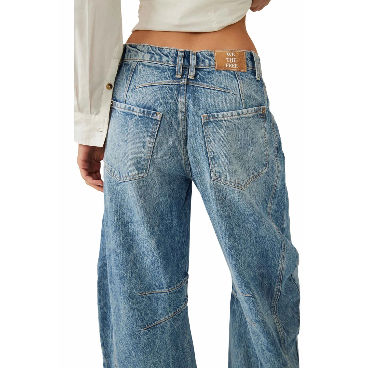 Women's We The Free Good Luck Mid-Rise Barrel Jeans